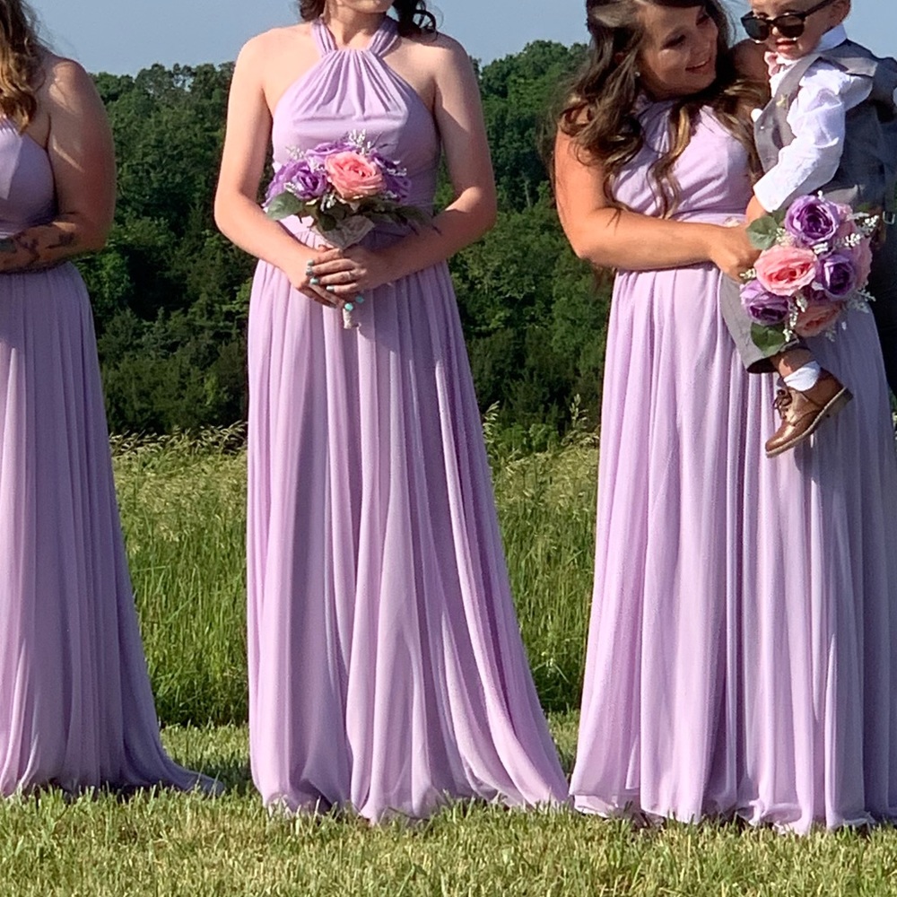 David’s Bridal Lavender Bridesmaid dress